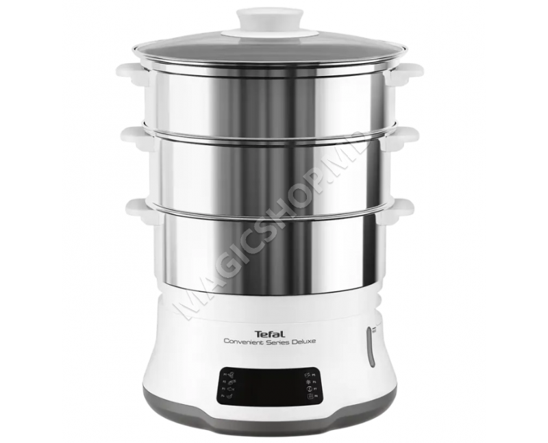 Aparat de gătit cu aburi Tefal VC502D10, Alb